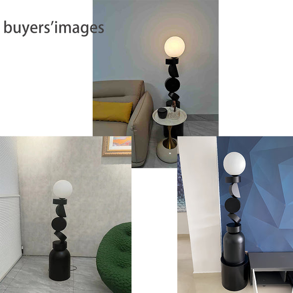 Geometric Stacking Art Floor Lamp Living Room Sofa Side Lamp Decorative Ornaments Atmosphere Lamp Design High-End Bedroom Lamp