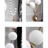 Elegant Bubble Necklace Pendant Lights Luxury Pearl Chandeliers For Staircase Hotel Foyer Kitchen Living Room