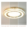 Crystal Chandelier LED Modern Flush Mount Ceiling Light Fixtures Round Ring Luxury Large Chandelier for Living Room Bedroom Dining Room Entrance