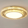 Two tiers of Crystal Ceiling-Light Flush Mount  Modern Round Ring Luxury Crystal Chandeliers for Bedroom Hallway Dining Room and Living Rooms