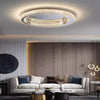 Crystal Flush Mount Ceiling Light Fixture, LED Modern Close to Ceiling Light, Hallway Light Fixtures Round Ceiling Chandelier for Bedroom Kitchen Bathroom Closet Foyer