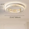 Crystal Flush Mount Ceiling Light Fixture, LED Modern Close to Ceiling Light, Hallway Light Fixtures Round Ceiling Chandelier for Bedroom Kitchen Bathroom Closet Foyer