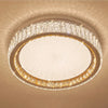 Modern Crystal Ceiling Light LED Small Chandeliers  Flush Mount Chandelier Room Light for Bedrooms Living Room Hallway