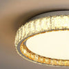 Modern Crystal Ceiling Light LED Small Chandeliers  Flush Mount Chandelier Room Light for Bedrooms Living Room Hallway