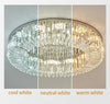 Modern Crystal Ceiling Light Fixture, Flush Mount Crystal Ceiling Fixtures for Kitchen Bedroom Living Room  (Gold)