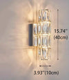 Crystal Wall Sconces, Gold Wall Light Fixtures, Bedroom Wall Lights with Glass Shade, Modern Sconces Wall Lighting for Living Room Bathroom