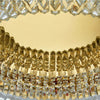 Crystal Ceiling Lights Modern Golden Living Room Decoration Round Ceiling Chandelier Lamp Indoor Decor Hanging Lamps for Bedrooms Living Room Hallway