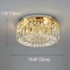 Crystal Ceiling Lights Modern Golden Living Room Decoration Round Ceiling Chandelier Lamp Indoor Decor Hanging Lamps for Bedrooms Living Room Hallway