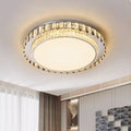 K9 Crystal Lamp Round Living Room Ceiling Lamp Luxury Modern Minimalist Atmosphere Creative Warm and Romantic Room Bathroom Washrooms Hallway