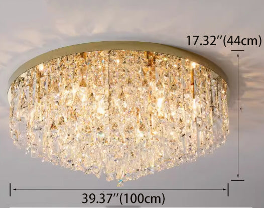 Crystal Chandeliers Light Mini Style Modern Flush Mount Fixture with Crystal Ceiling Lamp for Hallway, Bar, Kitchen, Dining Room, Kids Room