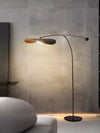 Simplicity Artistic Creativity Retro Style Hat-Shaped Lampshade Long Arm Fishing Lamp Bedroom Hotel Living Room Sofa Floor Lamp