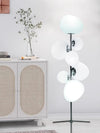 Metal Ball Shaped Floor Light White Standing Lamps for Living Room Metal Base LED Bedroom Stand Light Art Deco Floor  Lamp