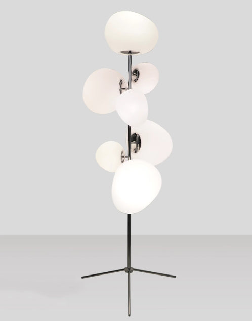 Metal Ball Shaped Floor Light White Standing Lamps for Living Room Metal Base LED Bedroom Stand Light Art Deco Floor  Lamp