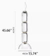 Post-modern LED Pendant Lighting With Clear Glass Shade Adjustable Hanging Light Fixtures