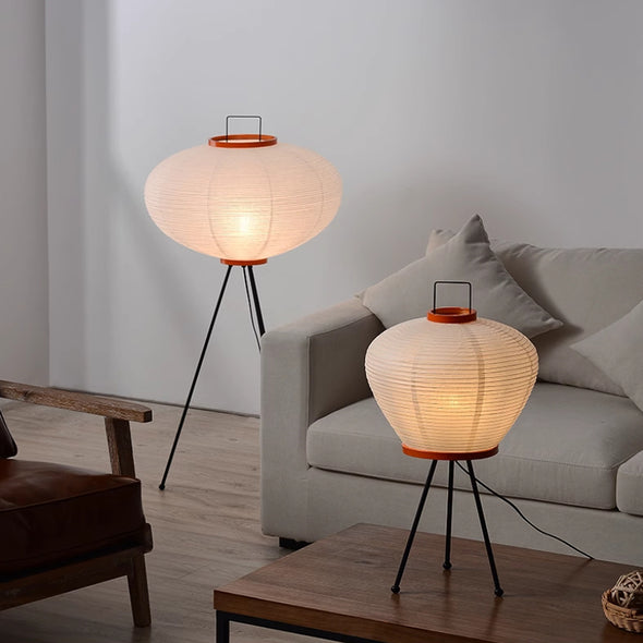 Paper Floor Lamps, Rice Paper High Lamp, Classic Floor Lamp For Living Room and Bedroom, Art Decor Standing lamp Simple Warm and Natural Atmosphere