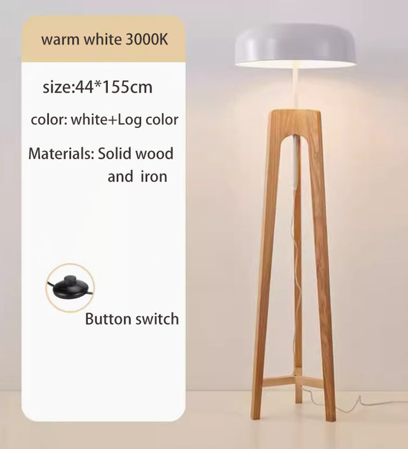 Floor Lamp Living Room Decor Corner Light with a Iron Drum Shade - Complete with a 6w LED Bulb Interior Home and Decoration