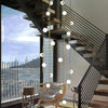 Modern Luxury Glass Chandelier Ceiling Light Fixture