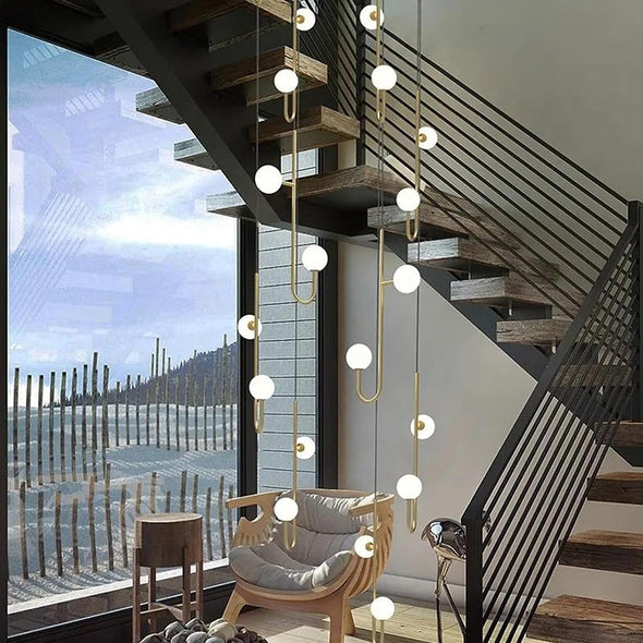 Modern Luxury Glass Chandelier Ceiling Light Fixture
