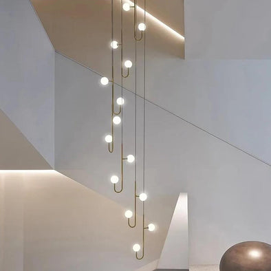 Modern Luxury Glass Chandelier Ceiling Light Fixture