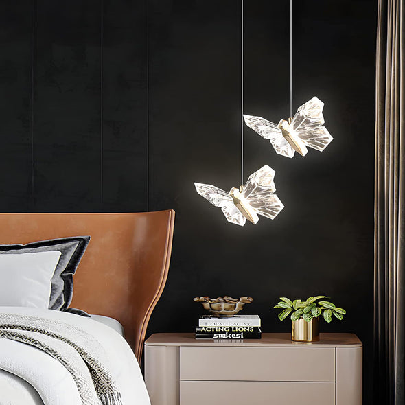 Modern Butterfly Chandelier High Ceiling Pendant Light Home Decor