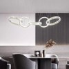 Modern Rings Pendant Lights Crystal Chandeliers Atmospheric High-end Villa Personality Creative Living Room Lamps