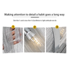 Modern Tassels Ceiling Lights Silver Fringe Decorative Ceiling Lamps Aluminum LED Home Decor Lights For Living Room For Bedroom