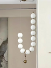 Elegant Bubble Necklace Pendant Lights Luxury Pearl Chandeliers For Staircase Hotel Foyer Kitchen Living Room