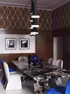 Retro Leather Chandeliers Belt Wave Pendant Lights Over Dining Table Strap Adjustable Hanging Lamps