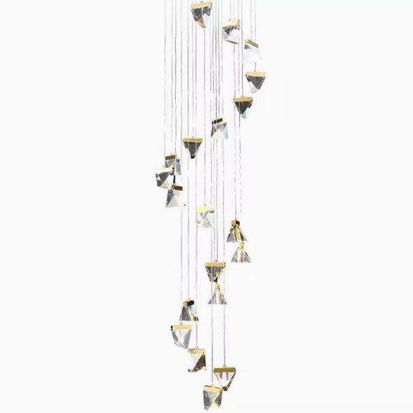 Modern led Crystal Chandeliers Ball Staircase pendant Lights Duplex Building Lobby Home Decoration Villa Dining Room Living Room