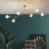Modern Minimalist Chandelier Magic Bean Glass Ceiling Pendant Light