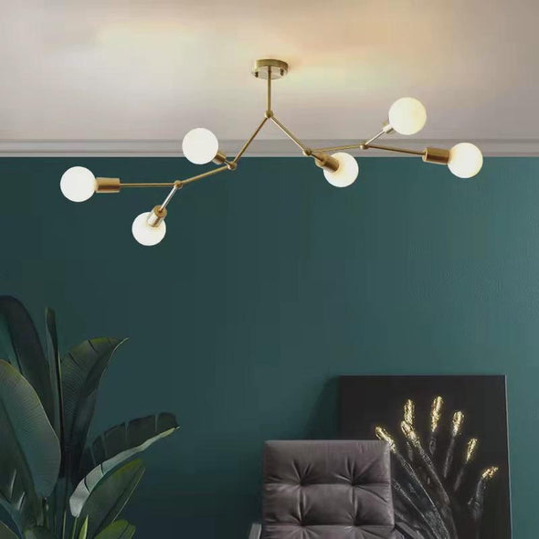 Modern Minimalist Chandelier Magic Bean Glass Ceiling Pendant Light