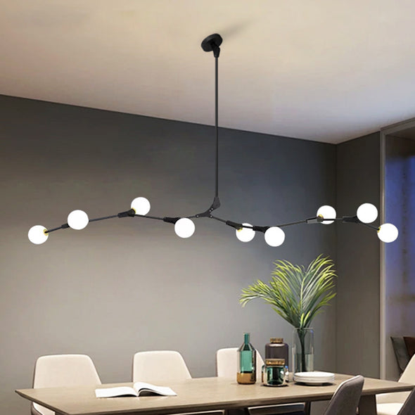Modern Minimalist Chandelier Magic Bean Glass Ceiling Pendant Light