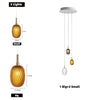 Luxury Glass Chandelier Modern Decor for Staircase Hotel Hallway Foyer Entry Way High Ceiling Hanging Pendant Lights