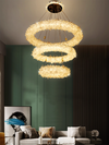 Modern Luxury Chandeliers Natural Crystal Raw Stone Simple Atmosphere French Cream Style Hotel Living room Bedroom Dining Room