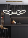 Modern Rings Pendant Lights Crystal Chandeliers Atmospheric High-end Villa Personality Creative Living Room Lamps