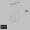 Modern Creative Pendant Lights Art Paris Tower Design Gold Stair Chandeliers For Villa Loft Hanging Lights