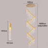 Crystal Column Chandelier Modern Simple Luxurious Stairway Restaurant  Department  Duplex Living Room LOFT Hollow High Long Lamp