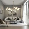 Modern Minimalist Chandelier Magic Bean Glass Ceiling Pendant Light