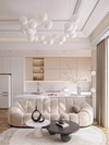 French Bubble Ball Chandeliers Acrylic Luxury Atmospheric For Living Room Bedroom Lamps Indoor Lighting