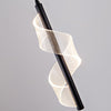 Post Modern Loft Chandelier Ripple Shaped Long Ceiling Light Staircase Hanging Pendant Light