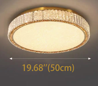 Modern Crystal Ceiling Light LED Small Chandeliers  Flush Mount Chandelier Room Light for Bedrooms Living Room Hallway