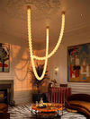 Post Modern Bubble Necklace Chandeliers Glass Ball Luxury Pearl Pendant Lights For Staircase Foyer Living Room