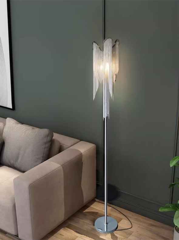 Creative Tassel Floor Lamps Sofa Side Lamps Decorative Ornaments Atmosphere Design High-End Bedroom Lamps