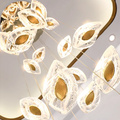 Nordic Spiral Crystal Chandeliers Villa High Staircase Long Pendant Lights For Home Decor Living Room Indoor Lighting