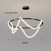 Minimalism Hose Linear Pendant Hanging Light Cord DIY Chandelier Kitchen Bar Dining Room