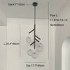 Retro Luxury Ball Chandelier Frosted Glass Pendant Light Loft Hanging Lamp For Staircase Foyer