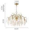 Post Modern Crystal High Ceiling Chandelier For Bedroom Flower Pendant Light Home Decor