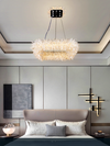 Modern Luxury Chandeliers Natural Crystal Raw Stone Simple Atmosphere French Cream Style Hotel Living room Bedroom Dining Room