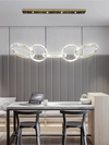 Modern Rings Pendant Lights Crystal Chandeliers Atmospheric High-end Villa Personality Creative Living Room Lamps