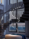 Modern Pendant Light Home Decoration For Kitchen Island Luxury Chandelier For Staircase Hanging Entrance